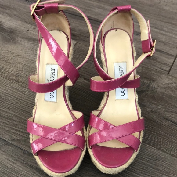 Jimmy choo size 34.5 espadrille Wedges - Picture 1 of 8